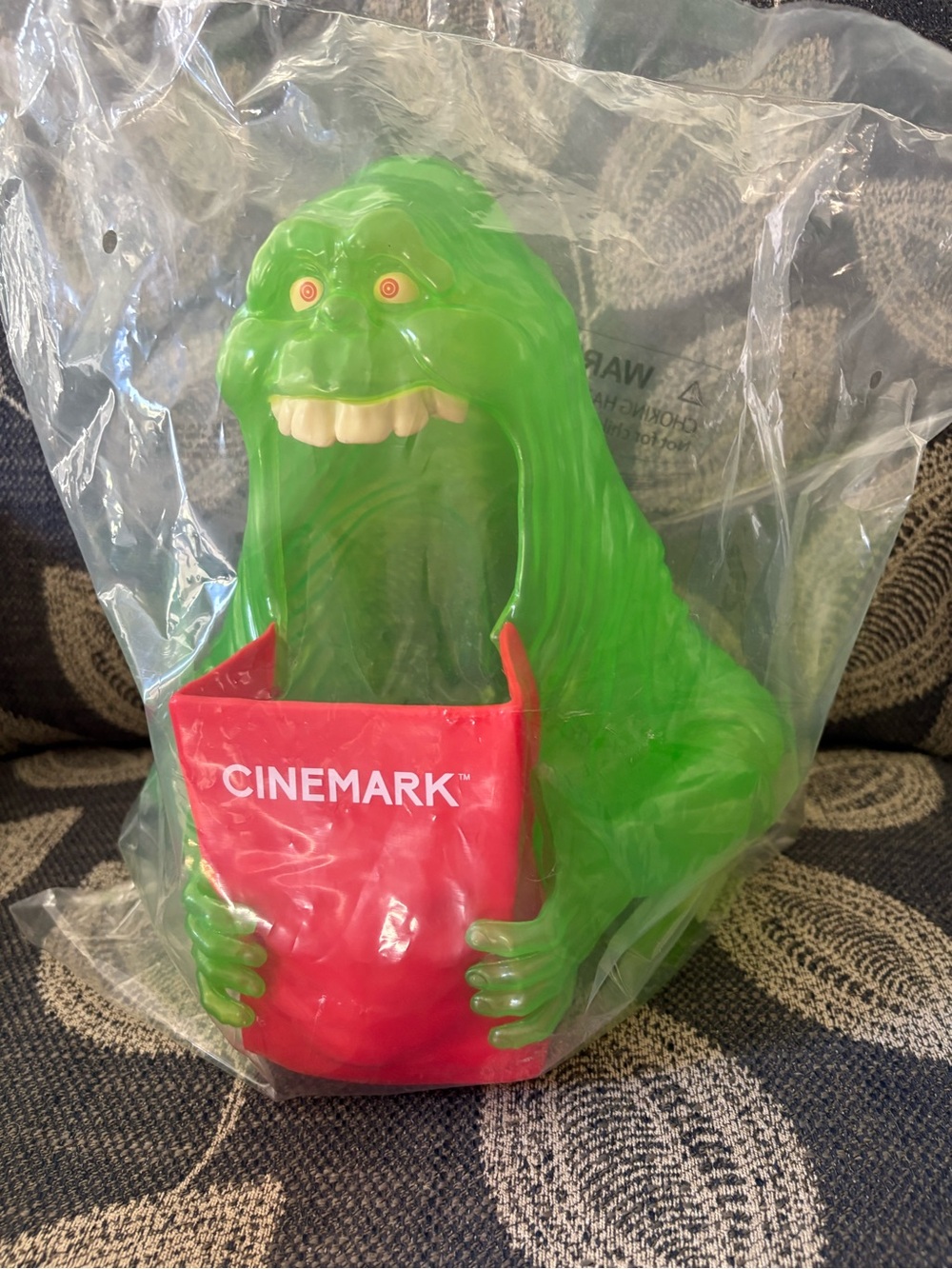 Slimer Popcorn Bucket – Green and Red Ghost Snack Holder